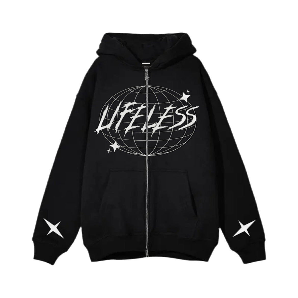 ESSENTIALS ZIP-UP HOODIE BLACK